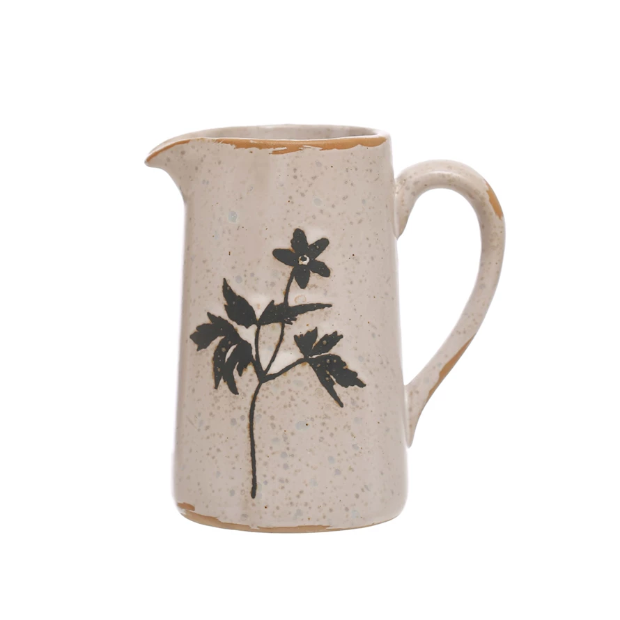 48 oz. Stoneware Pitcher, Reactive Glaze