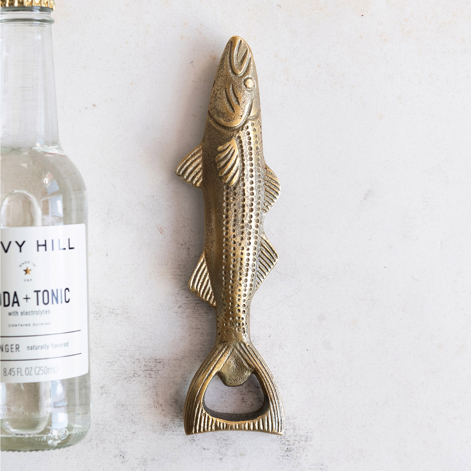  Foster & Rye Cast Iron Fish Novelty Bottle Openers, Metallic:  Home & Kitchen