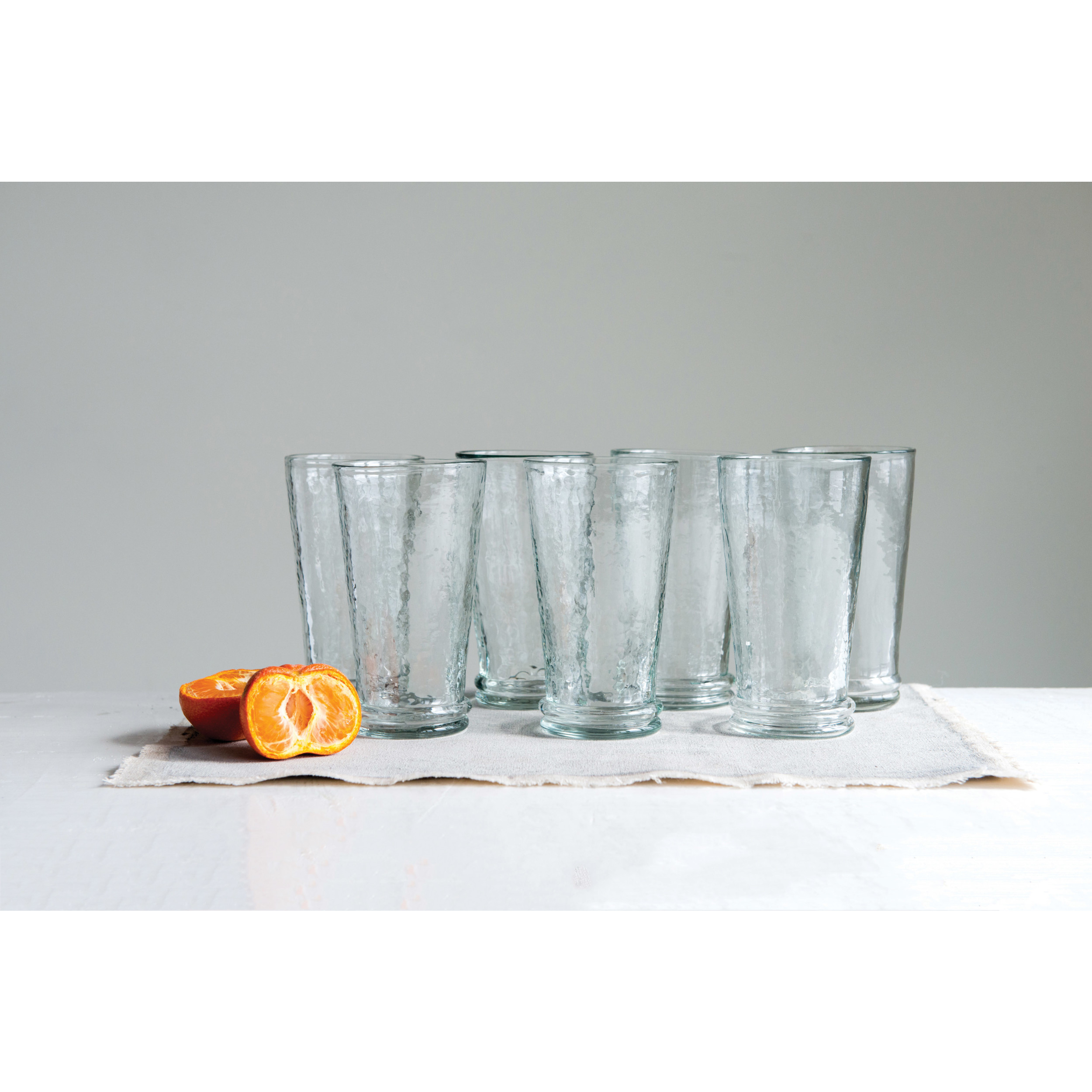 3 1 2 Round X 6 H 16 Oz Recycled Glass Drinking Glass