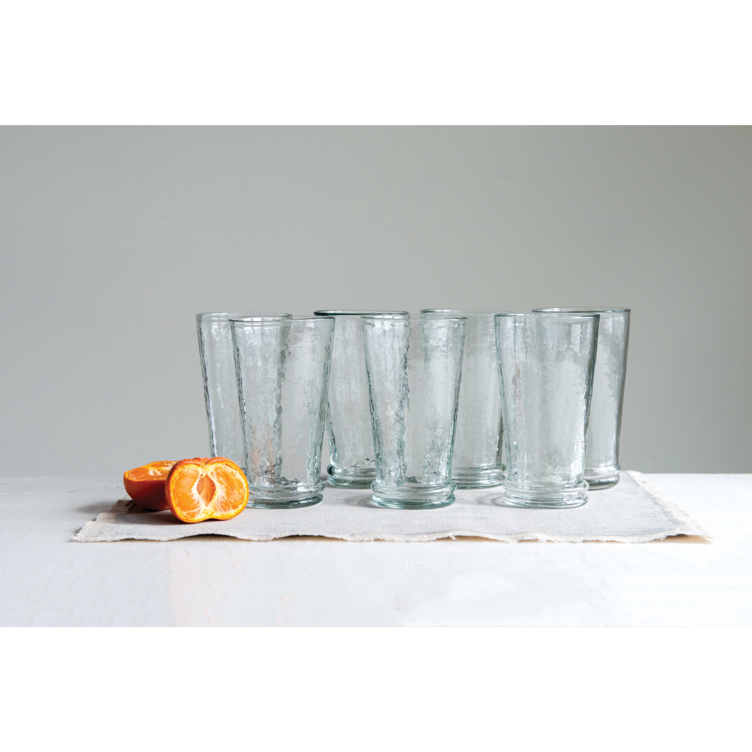 3 1 2 Round X 6 H 16 Oz Recycled Glass Drinking Glass