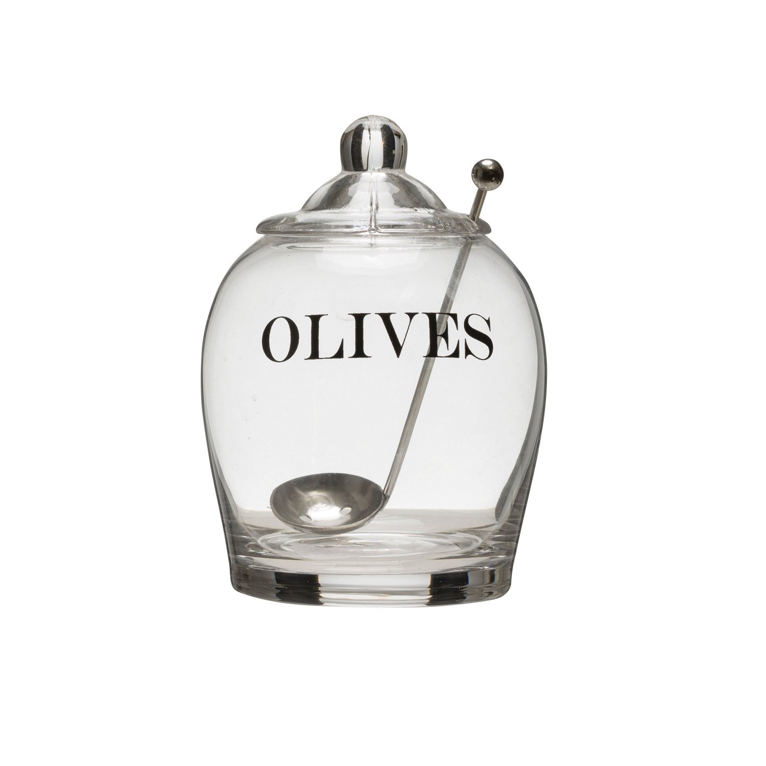 Creative Co-op Glass Jar | Black Lid | 20oz