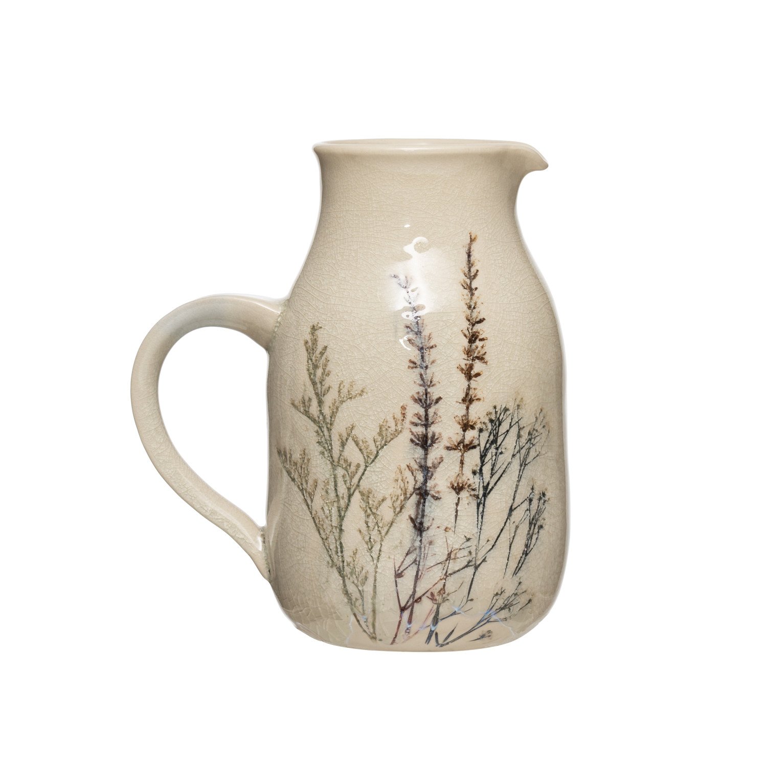 Mamma Mia's Closet Stoneware Flower Beverage Pitcher