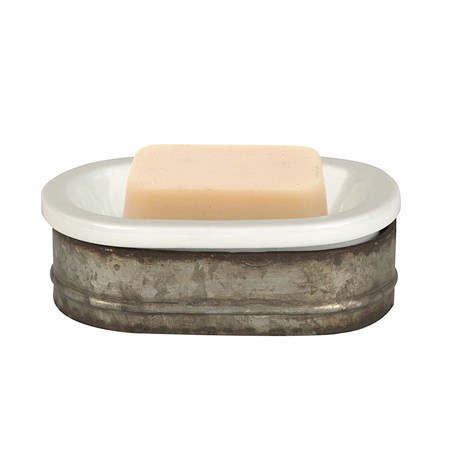 Creative Home Genuine Charcoal Marble Stone Soap Dish