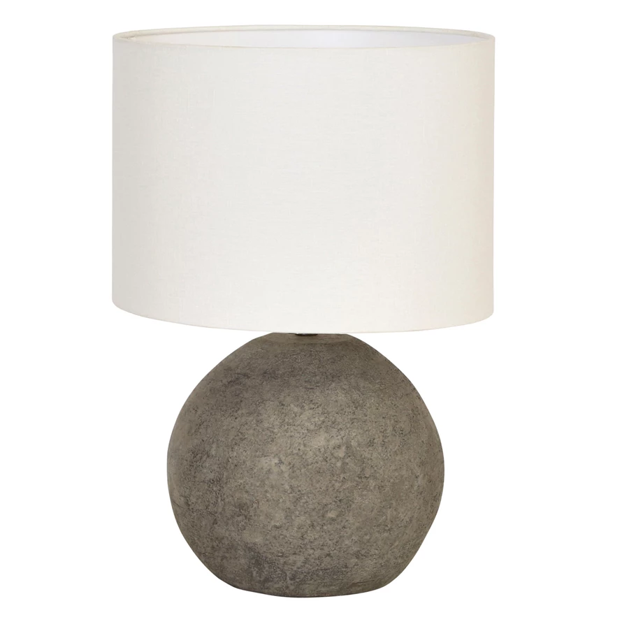 Terra Cotta Artichoke LED Table Lamp In Cream