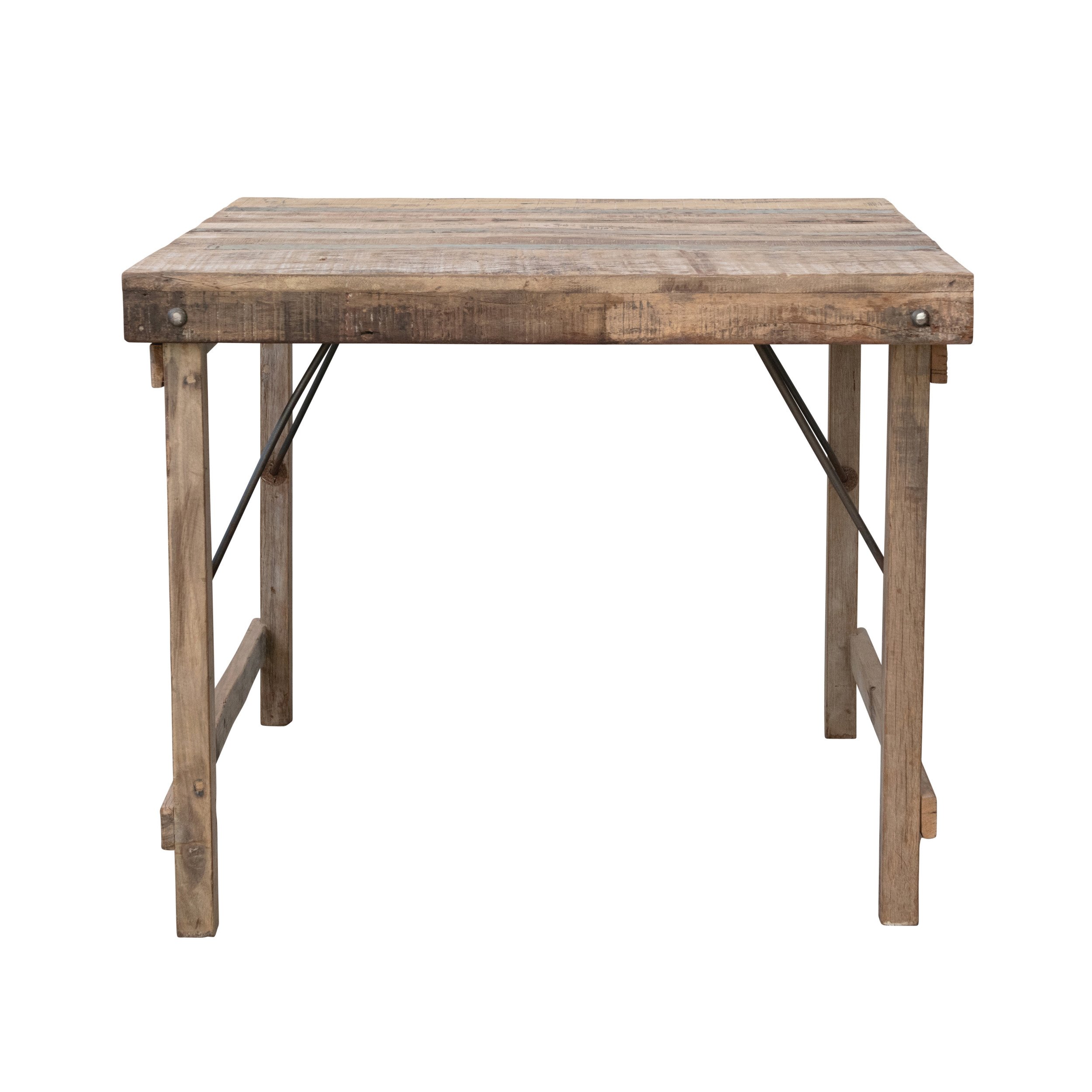 36 square wood folding table