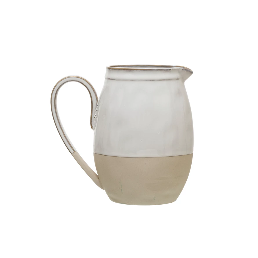 48 oz. Stoneware Pitcher, Reactive Glaze