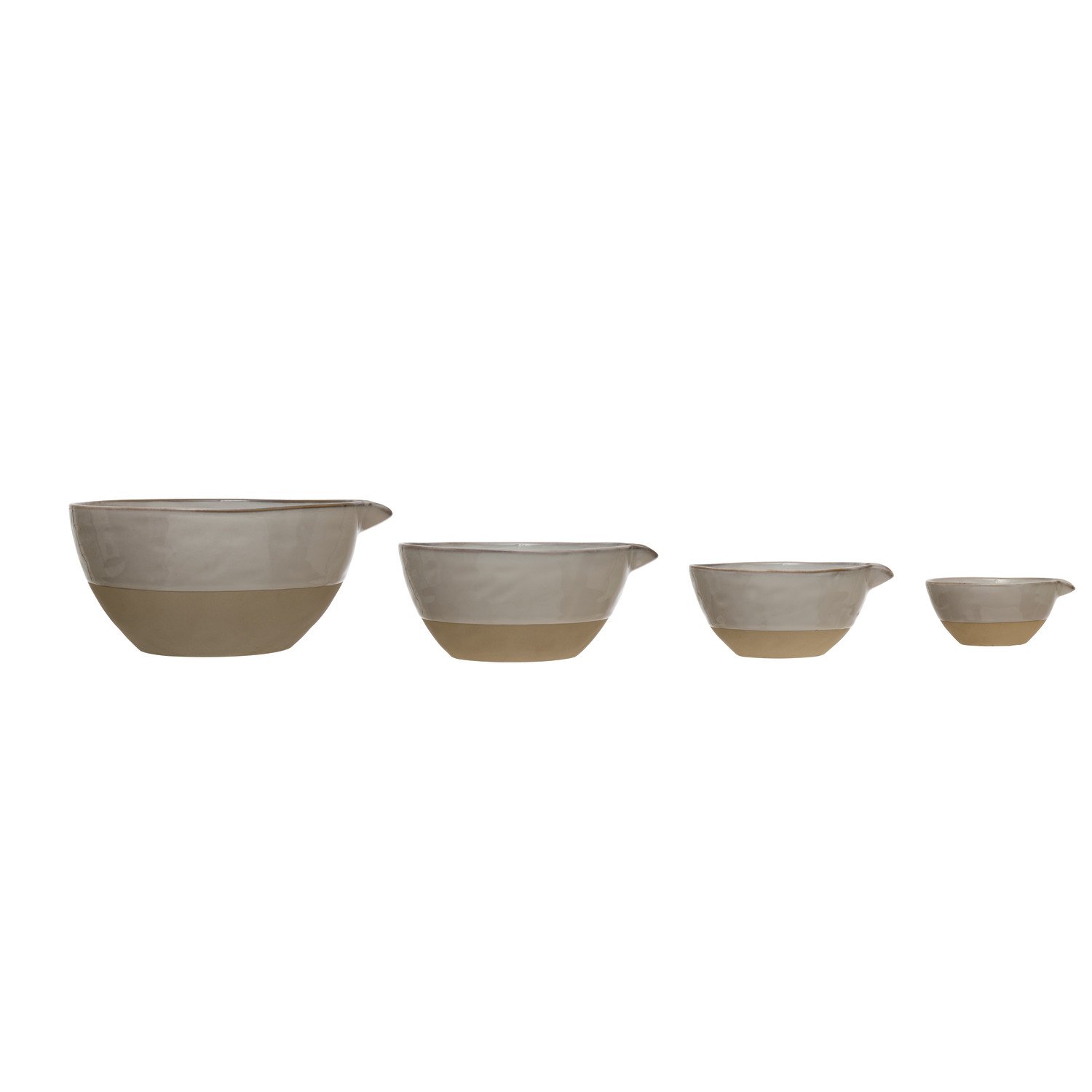 Stoneware Batter Bowl Shaped Measuring Cups Set By Creative Co-op – Bella  Vita Gifts & Interiors