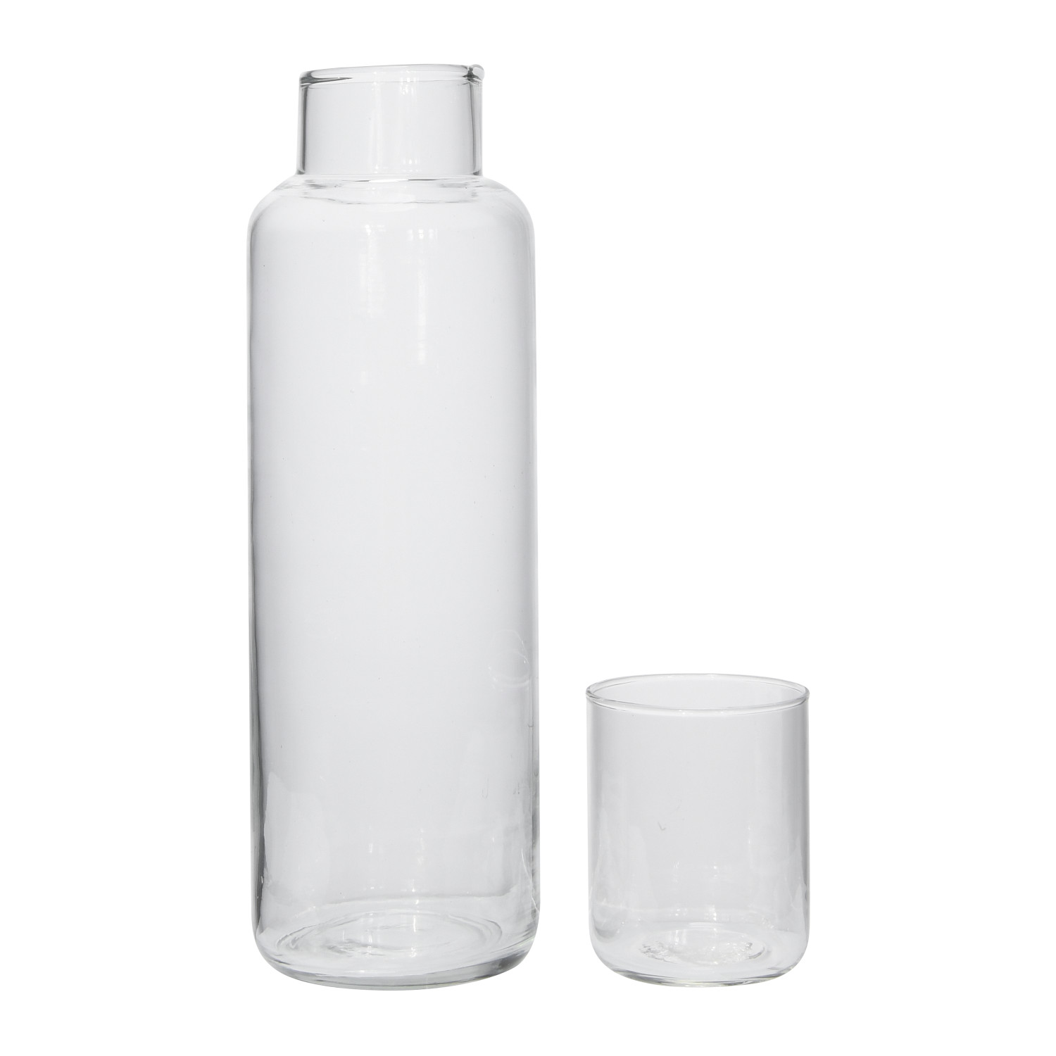 Water Bottle 34oz - Mouth Blown Glass  Audo Furniture & Decor – Audo  Copenhagen