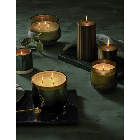 Illume Balsam & Cedar Glitz Glass Candle
