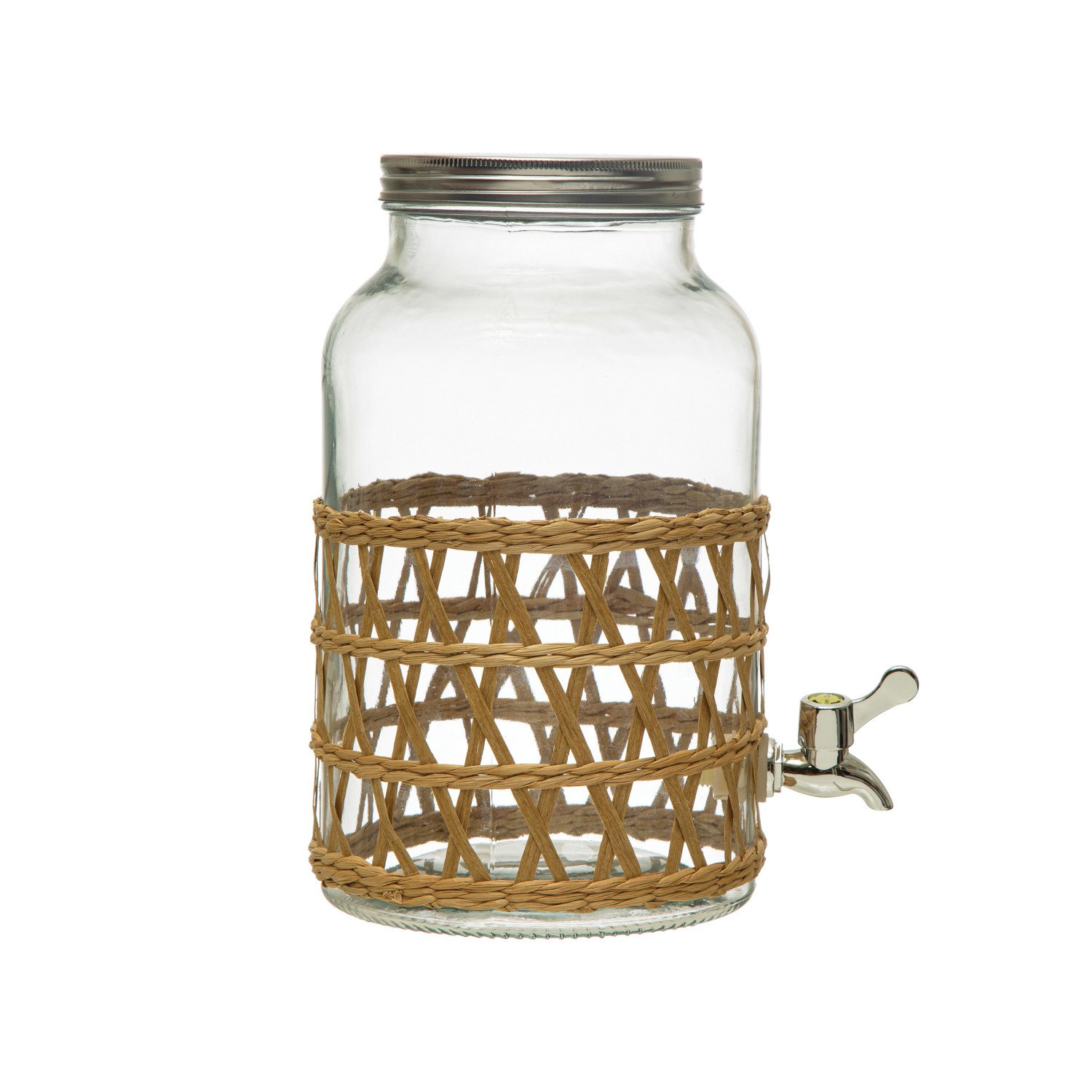 Creative Co-op Glass Jar | Black Lid | 20oz