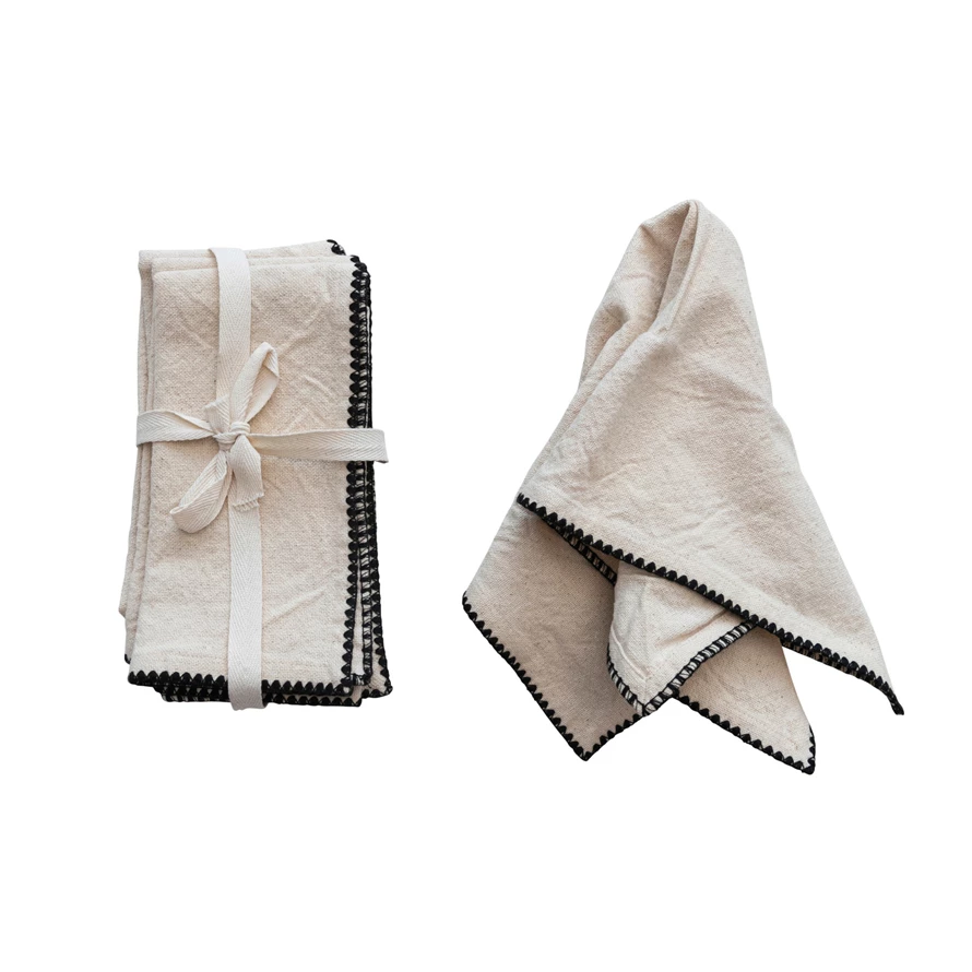 Creative Co-op - Stitched Edge Cloth Napkins