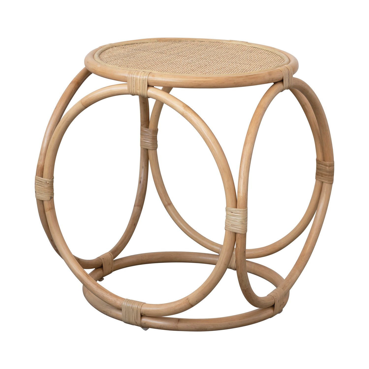 rattan lily drum table