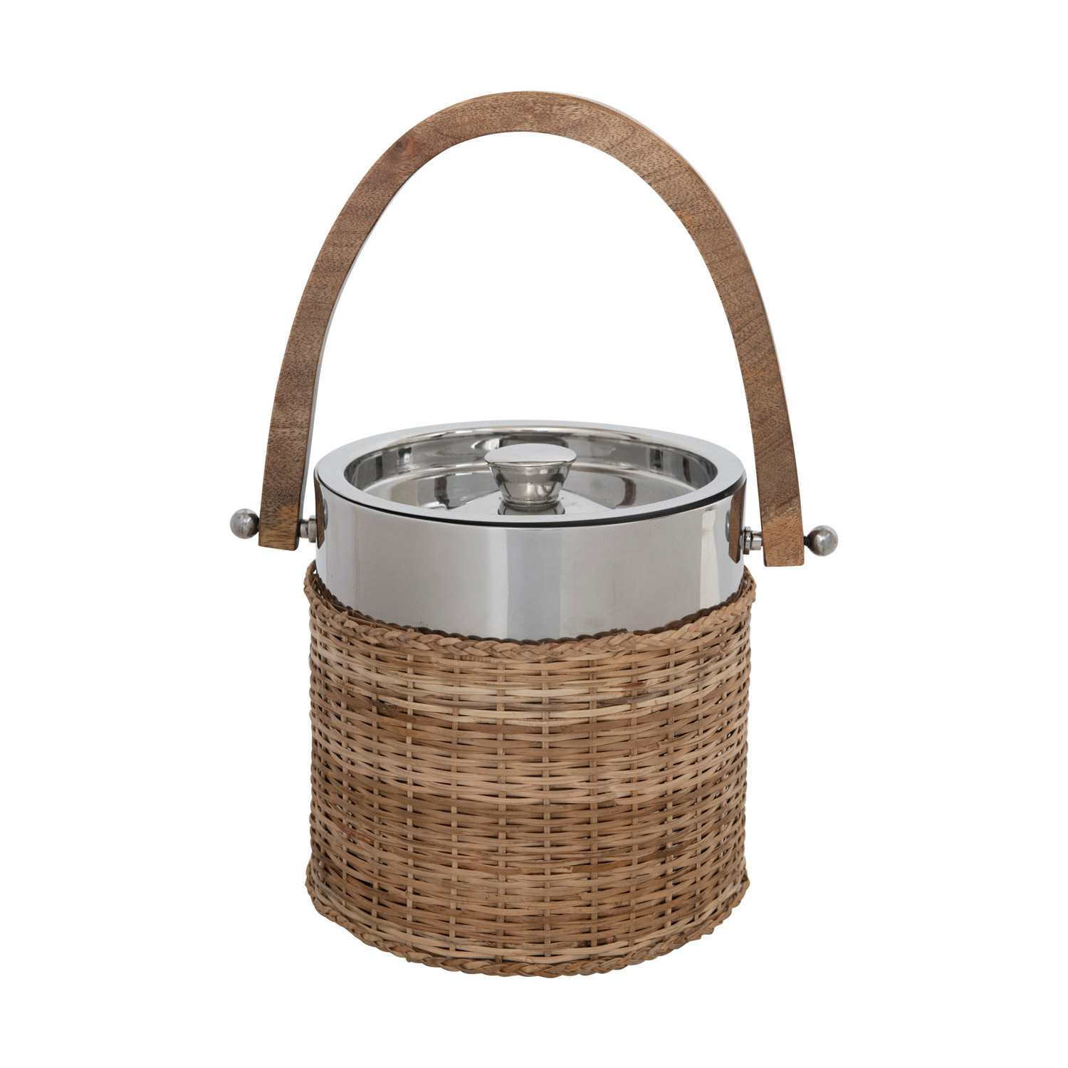 rattan ice bucket